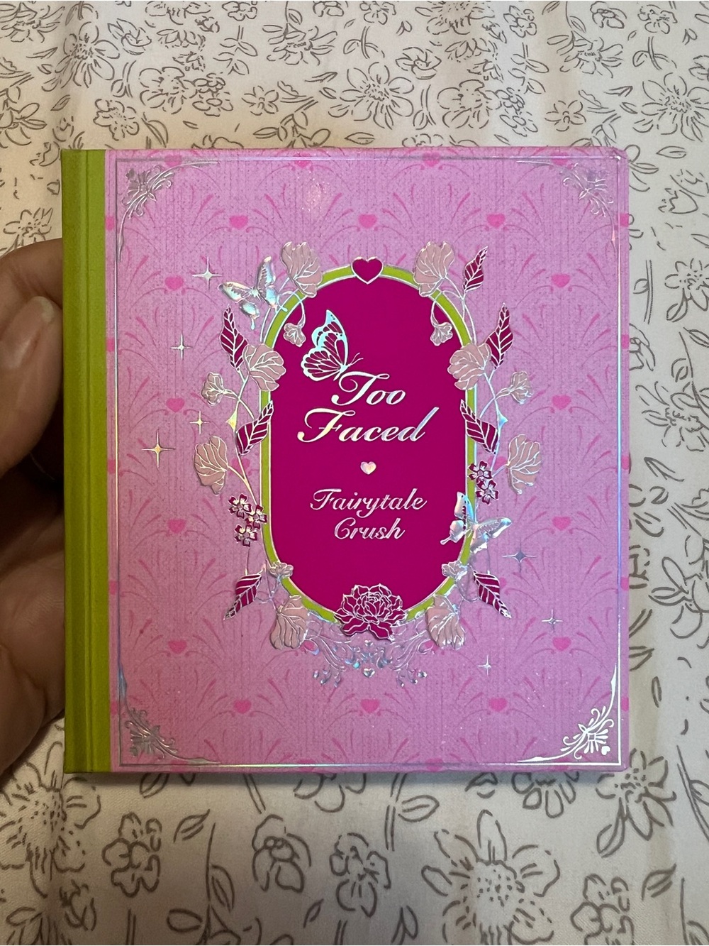 Too Faced Pink and Lime Fairytale Crush Eyeshadow Palette - read description!